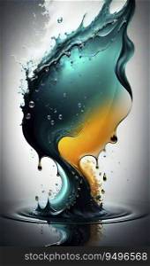 Abstract background / wallpaper with a fluid, water-like texture