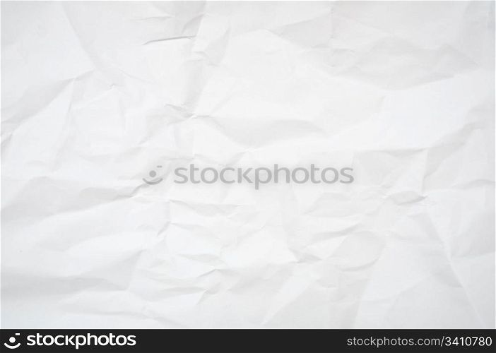 Abstract Background - White Blank Wrinkled Paper Texture