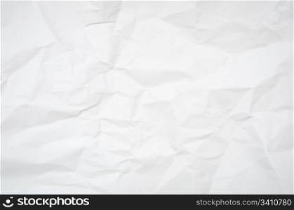 Abstract Background - White Blank Wrinkled Paper Texture