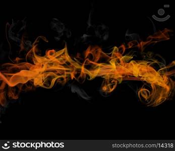 Abstract background with a fire and smoke effect
