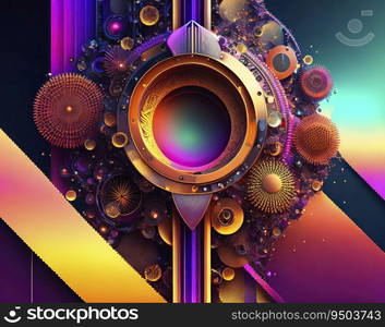 Abstract background with a mix of organic and mechanical elements. AI generated