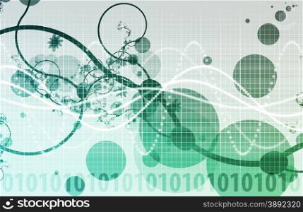 Abstract Background with a Technology Theme Art
