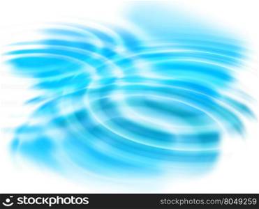 Abstract background with blue concentric ripples