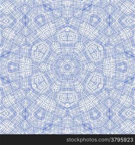 Abstract background with blue lines concentric pattern