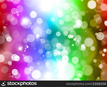 Abstract background with blurred lights effect