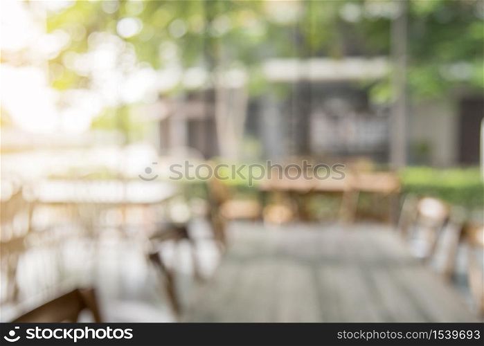 Abstract background with bright bokeh in restaurant coffee shop. element for designer.
