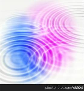 Abstract background with bright color circular ripples pattern