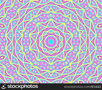Abstract background with bright colorful concentric pattern