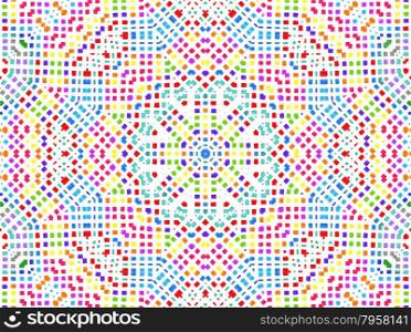 Abstract background with bright colorful concentric pattern