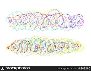 Abstract background with bright colorful mess and swirl pattern for design