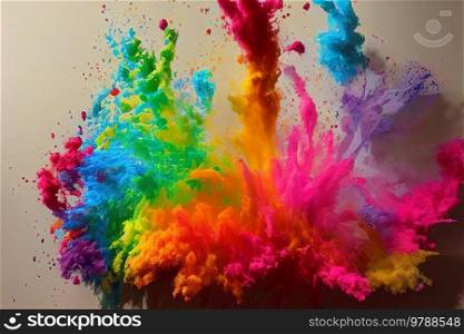 abstract background with burst of colors, rainbow exlplosion. abstract background with burst of colors