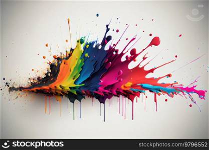 abstract background with burst of colors, rainbow exlplosion of paint. abstract background with burst of colors
