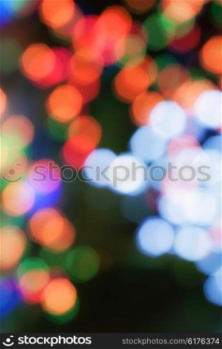 Abstract background with colored spots close up