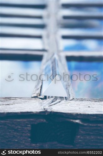 Abstract background with glass and reflections