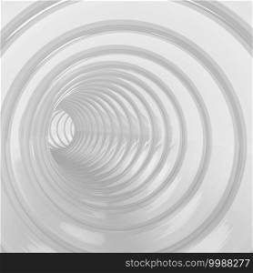 Abstract background with many glass circles, 3D illustration