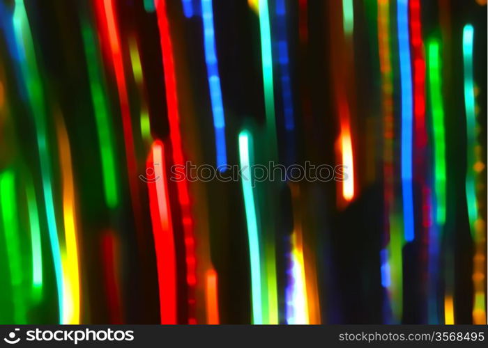 Abstract background with motion glowing lights lines
