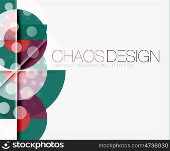 Abstract background with round shapes. Abstract background with round color shapes and light effects. illustration