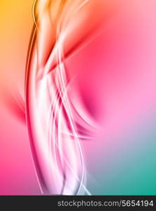 Abstract background with smooth flowing curves