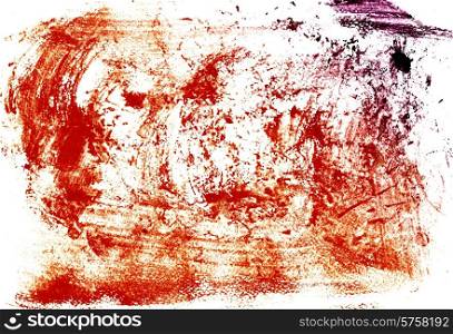 Abstract background with stains of a red paint