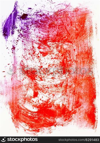 Abstract background with stains of a red paint