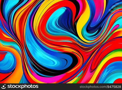 Abstract background with vibrant, swirling colors