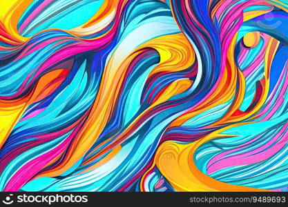 Abstract background with vibrant, swirling colors