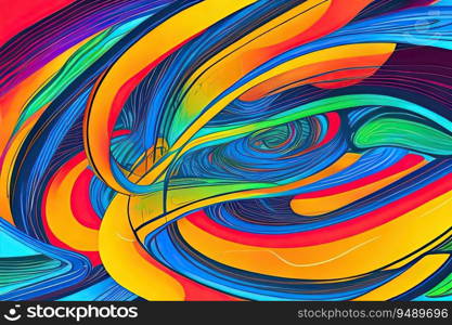 Abstract background with vibrant, swirling colors