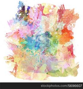 Abstract background with watercolour splash effect