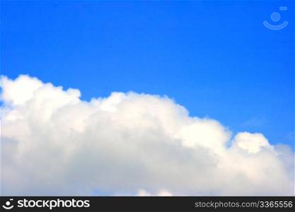 Abstract background with white clouds and blue sky for your design.