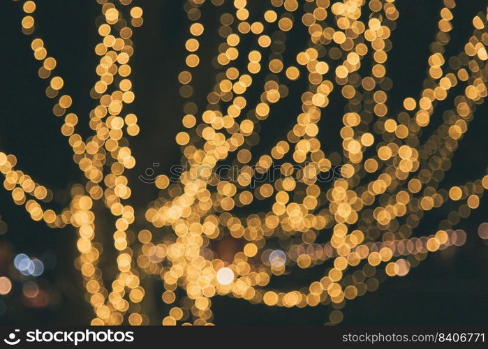 Abstract beautiful blurred bokeh background with copy space. blur bokeh light background festive colorful banner concept.