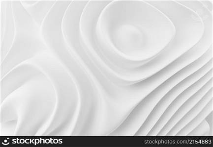 Abstract Beauty skincare cream texture cosmetic product background. Milk circle ripple, splash water waves top view on white background. product yogurt swirl round texture surface template.