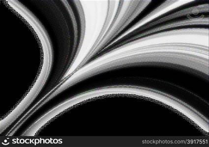 abstract black and white background and digital wave with motion blur