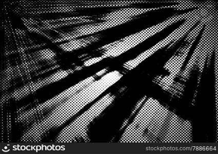 abstract black and white with motion ray