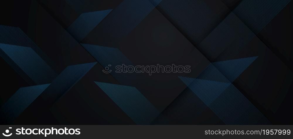 Abstract black blue pattern and dynamic background poster. Illustration in vector format.