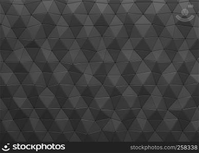 Abstract black geometric background.3d illustration. Abstract background