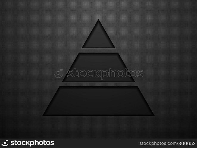 Abstract black geometric concept triangle graphic design. Abstract black geometric concept design