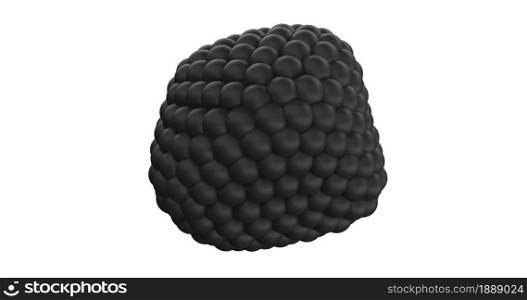 Abstract Black Metaball Sphere Object intro for your video. Abstract Black Metaball Sphere Object