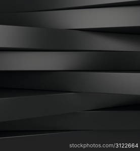 Abstract black panels with copyspace for text OR dark 3D background