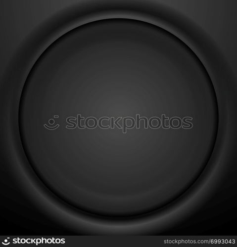 Abstract black soft circle background