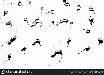 Abstract black splashes. Abstract image with splashes of black paint on white background