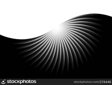 Abstract black swirl wavy background. Abstract black swirl background