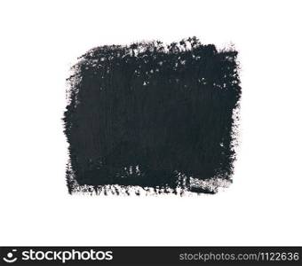 Abstract black watercolor on white background.