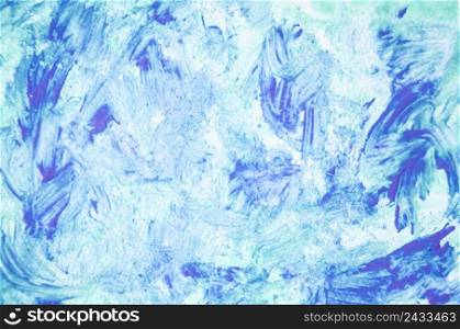 abstract blue acrylic paint canvas
