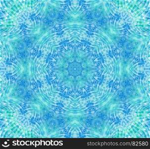 Abstract blue and green ripples concentric pattern