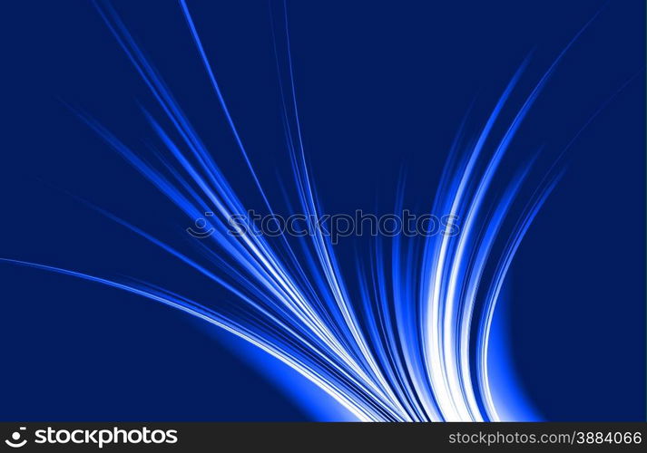 abstract blue background and digital wave with motion blur