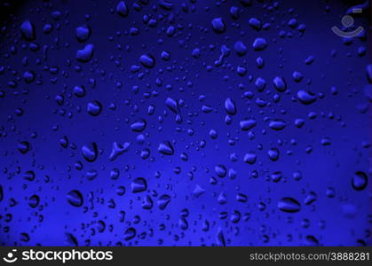 abstract blue background and drop water