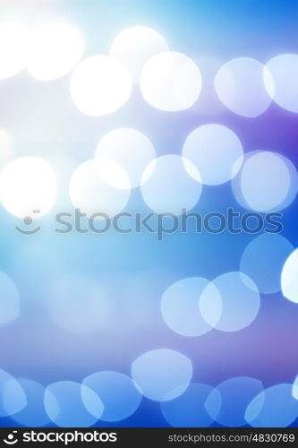 Abstract blue background, blurry bokeh backdrop, Christmas greeting card, happy holidays, Christmastime ornament
