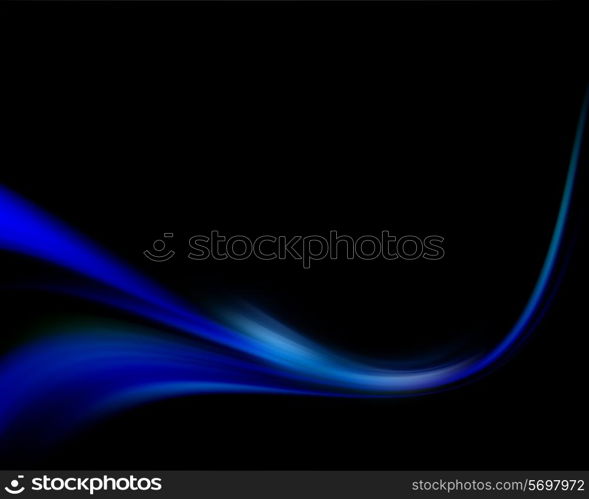 Abstract blue background with a flowing effect