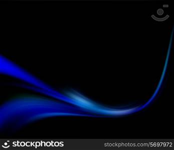 Abstract blue background with a flowing effect