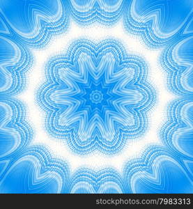 Abstract blue background with concentric pattern